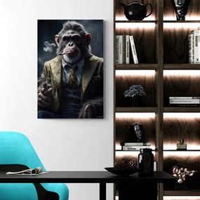Quadro su tela – Gangster animale scimpanzé