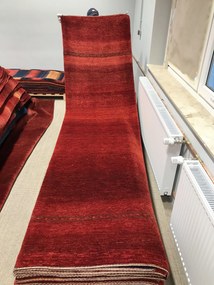 Loribaft Tappeto persiano 90x330 Rosso (Iran) Annodato A Mano