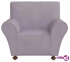 vidaXL Copridivano elastico fodera grigio in poliestere jersey