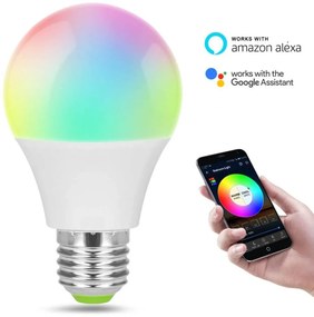 Lampada LED  smart E27 11W RGB+CCT WiFi - Amazon Alexa e Google Home Colore RGB+CCT