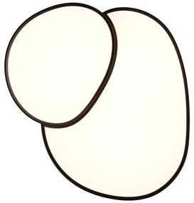 Plafoniera LED nera 63,5x77 cm Rise - Trio