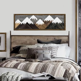 Pittura murale Montagne, 120 x 35 cm - Evila Originals