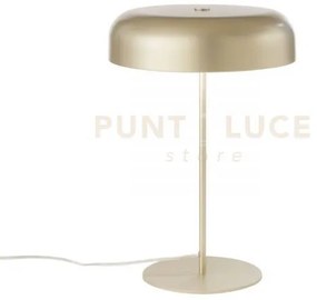 Lampada da tavolo iceman oro 2 luci attacco e14 30x30x45cm in metallo