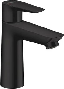 Rubinetto per lavabo Talis e nero HANSGROHE getto laminare cristallino a canna media H 16.2 cm