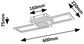 Rabalux 71393 - Plafoniera LED dimmerabile RAMIN LED/30W/230V 3000-6500K + telecomando