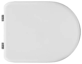 Copriwater dedicato per Serie Esedra Ideal Standard in legno bianco con cerniere