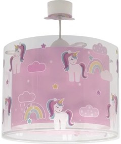 Dalber 41592 - Lampadario per bambini UNICORNS 1xE27/60W/230V
