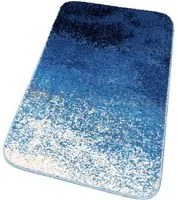 Tappeto Bagno Camera 60x100 cm Sfumato Moderno Morbido Antiscivolo Scendiletto Shaggy Blu