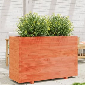 Fioriera Giardino Marrone Cera 110x40x72,5 Legno Massello Pino /