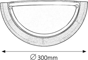 Brilagi - Lampada da parete ORBIS 1xE27/60W/230V 30 cm pino