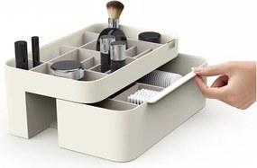Organizer da bagno beige in plastica per cosmetici Viva – Joseph Joseph