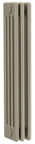 Radiatore acqua calda Comby in acciaio 4 colonne, 3 elementi, interasse 535 mm, fango
