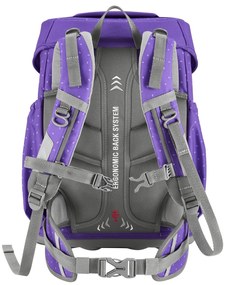 Zaino scuola Step by Step BASIS - set 4 pezzi, Purple Konfetti