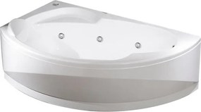 Vasca idromassaggio SAMOA bianco 165 x 85 cm sx 5 bocchette jets orientabili