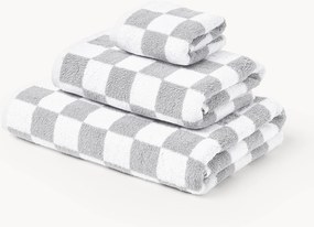 Westwing Crosby Studios, Set di asciugamani in cotone Damier, varie misure