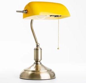 Brilagi - Lampada da tavolo BANK OFFICE 1xE27/60W/230V ottone/arancione