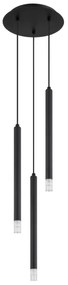 Globo 15629-3 - Lampadario a sospensione con filo BLAKE 3xG9/4W/230V diametro 24 cm nero