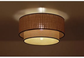 Duolla - Plafoniera BOHO 1xE27/15W/230V diametro 45 cm beige/rattan