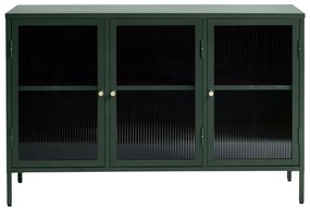 Vetrina in metallo verde Bronco, altezza 85 cm - Unique Furniture