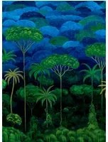 Arte International Carta da parati panoramica Ciel Tropical - Bright Midnight
