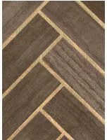 CMO Paris Tapete Bois Chevron - Tabac Or