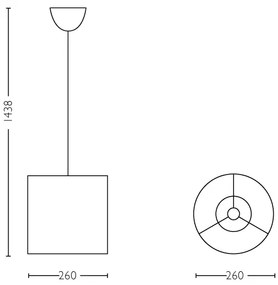 Philips 71751/90/16 - LED Lampadario per bambini DISNEY ALLA RICERCA DI DORY 1xE27/23W/230V