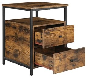 Comodino ARIN marrone/nero