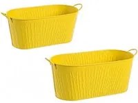 4x Set2 C.Vaso Corteccia C-Manico Ov Giallo