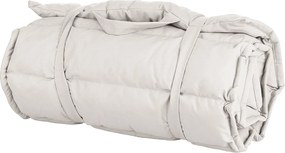 Cuscino Outdoor Imbottito Idrorepellente per Lettino da Esterno 60x180 cm in Poliestere e Policotone Ecrù...