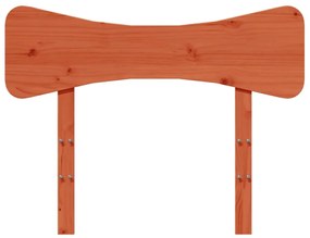 Testiera marrone cera 100 cm in legno massello di pino