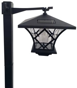 Lampada solare LED 3in1 3V LED/1,2V 200mAh IP44 nera