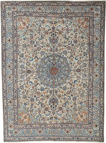 Kashmar Tappeto 310x420 Beige (Iran) Annodato A Mano