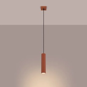 Sollux SL.1630 - Lampadario a sospensione con filo KARBON 1xGU10/10W/230V rosso