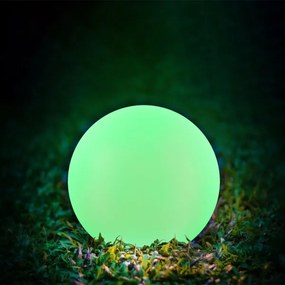 LED RGBW Lampada solare BALL LED/3,7V 1500 mAh diametro 40 cm IP65 + telecomando