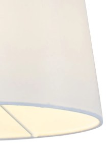 Lampada da parete intelligente bronzo con paralume bianco incl. Wifi A60 - Ladas Deluxe