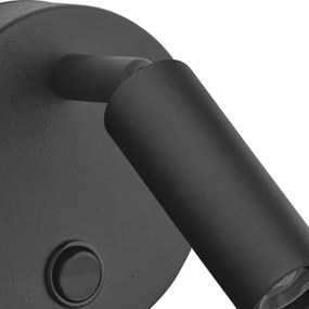 Faretto da parete ENZO 1xG9/8W/230V nero