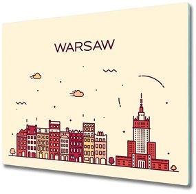 Tagliere in vetro Varsavia Polonia 60x52 cm