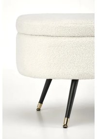 Panca con vano portaoggetti AVEIRO 46x120 cm bianco