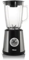 Tristar bl-4430 frullatore elettrico 500w con vaso in vetro da 1.5 lt 2 velocita` acciaio nero