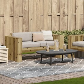 Divano da giardino 2 posti 134x60x62 cm legno impregnato pino