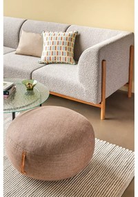 Tavolino rotondo nero con piano in vetro ø 80 cm Orbit - Hübsch