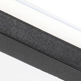 Plafoniera nera 30 cm con LED a 3 step dimmerabile IP44 - Steve