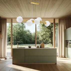 Lampadario a sospensione con filo 6xE27/35W/230V oro