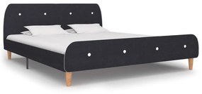 Giroletto Senza Materasso Grigio Scuro 150x200 Cm Tessuto /