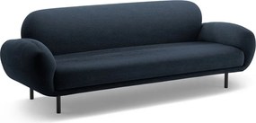 Divano blu scuro con rivestimento in bouclé 208 cm Poppy – Micadoni