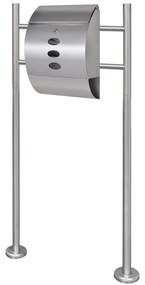 Casetta Della Posta Con Supporto İn Acciaio Inox /