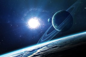Carta da parati – Pianeta nello spazio