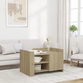 Tavolino Da Salotto Rovere Sonoma 80x50x50 Cm Legno Multistrato /