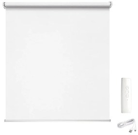 Tenda a rullo motorizzata filtrante MADECO Eroll bianco 104 x 250 cm