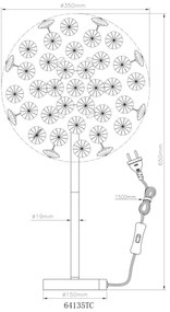 Globo 64135TC - Lampada da tavolo LED KATRINA 8xG9/3,5W/230V cromo lucido